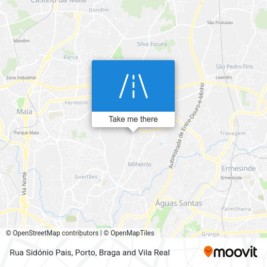 Rua Sidónio Pais mapa