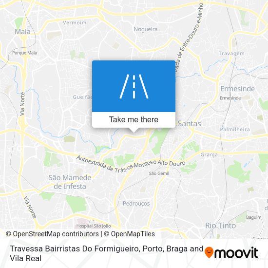 Travessa Bairristas Do Formigueiro mapa
