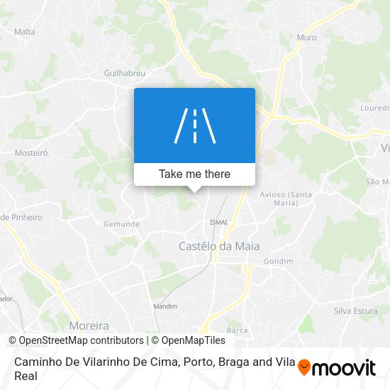 Caminho De Vilarinho De Cima map