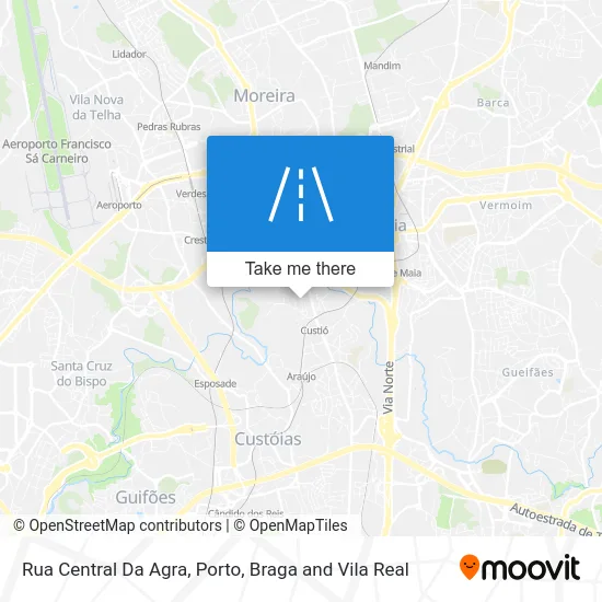 Rua Central Da Agra map