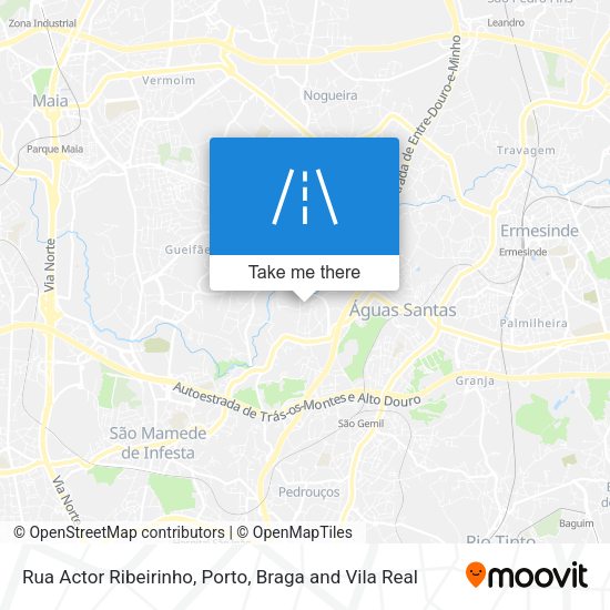 Rua Actor Ribeirinho mapa