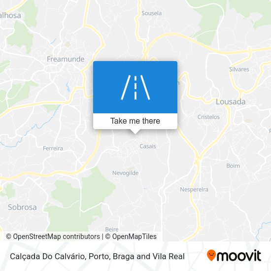 Calçada Do Calvário map