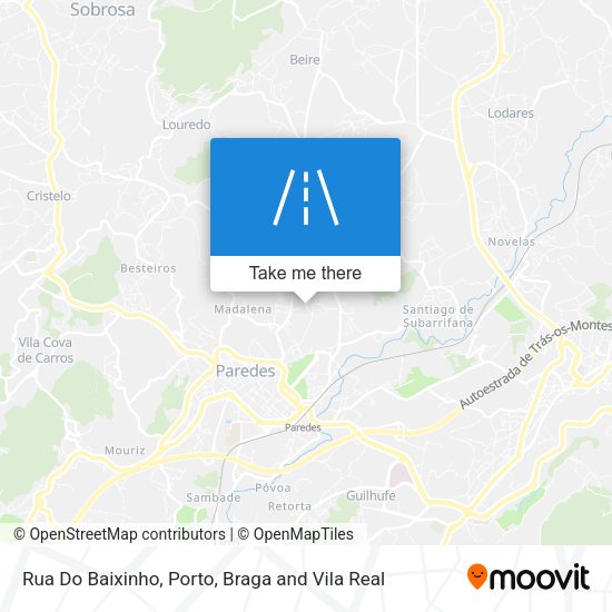 Rua Do Baixinho map