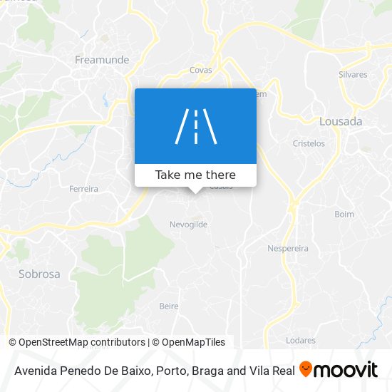 Avenida Penedo De Baixo mapa