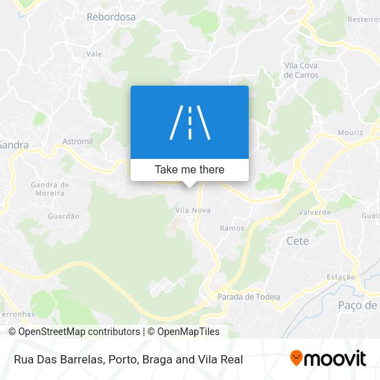Rua Das Barrelas mapa