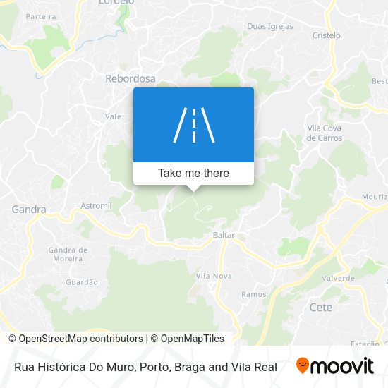 Rua Histórica Do Muro mapa