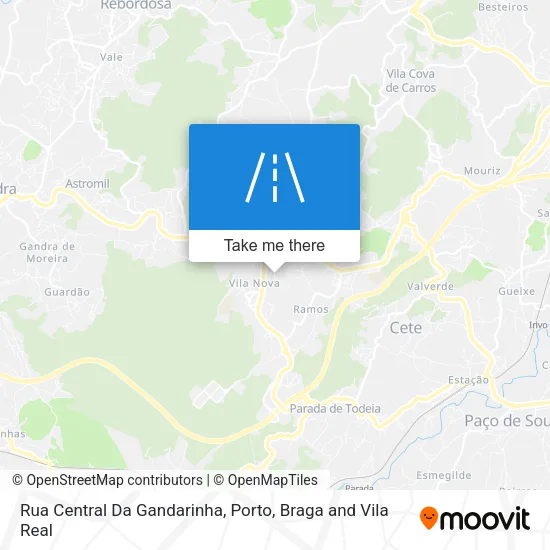 Rua Central Da Gandarinha map