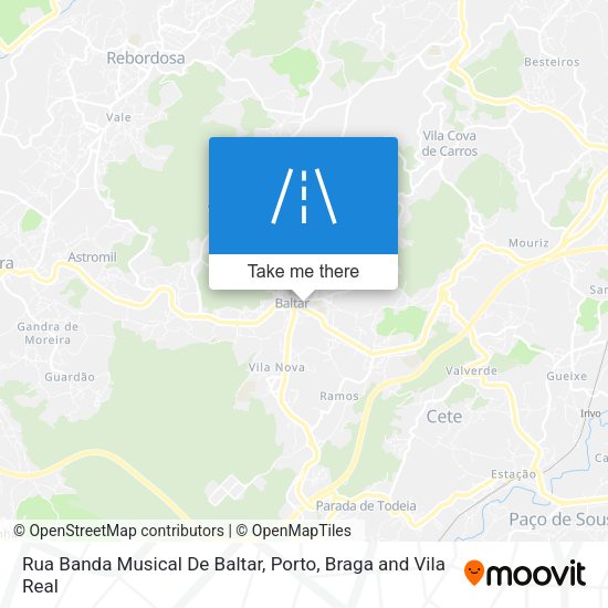 Rua Banda Musical De Baltar mapa