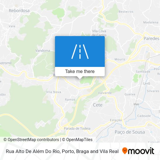 Rua Alto De Além Do Rio map