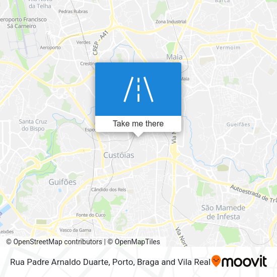 Rua Padre Arnaldo Duarte mapa