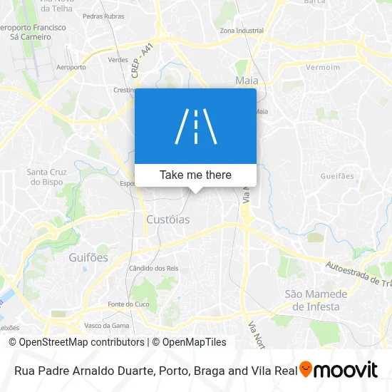 Rua Padre Arnaldo Duarte map