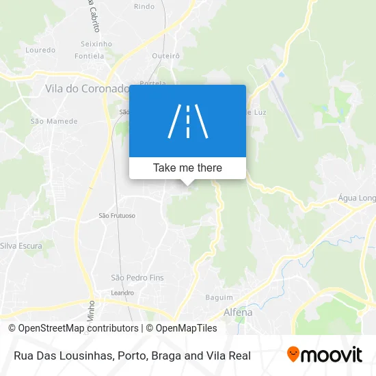 Rua Das Lousinhas map
