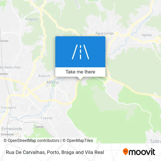 Rua De Carvalhas map