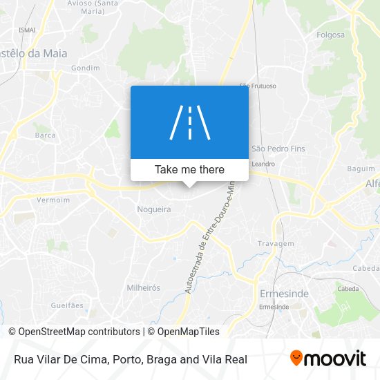 Rua Vilar De Cima mapa