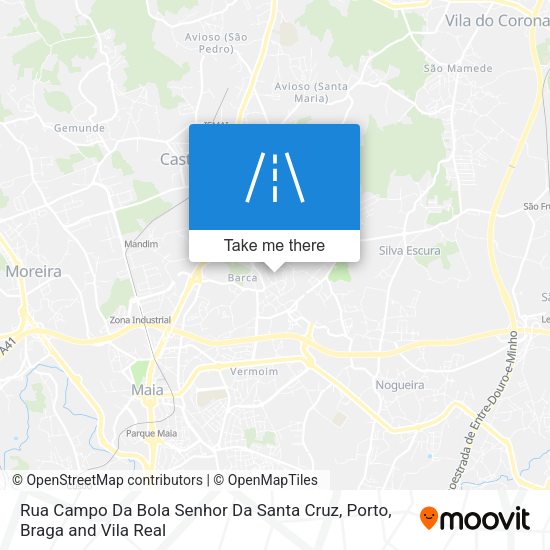 Rua Campo Da Bola Senhor Da Santa Cruz map