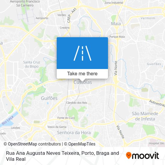 Rua Ana Augusta Neves Teixeira mapa