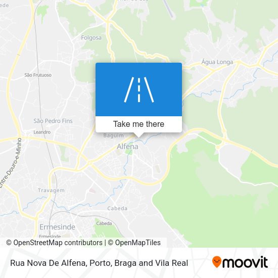 Rua Nova De Alfena mapa