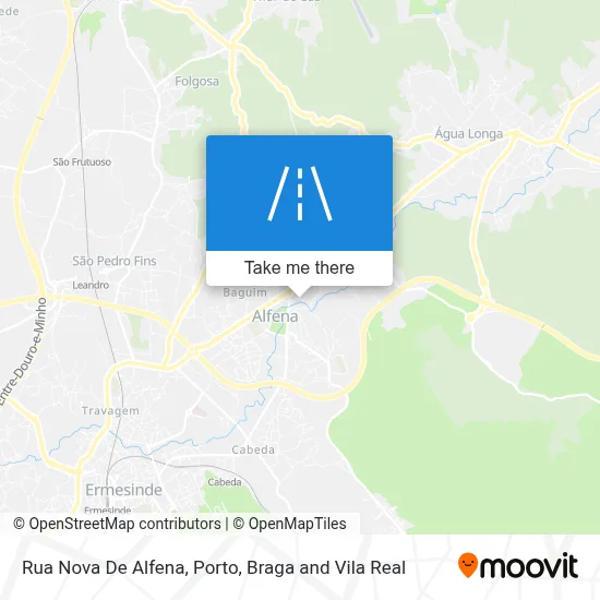 Rua Nova De Alfena map