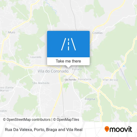 Rua Da Valexa map