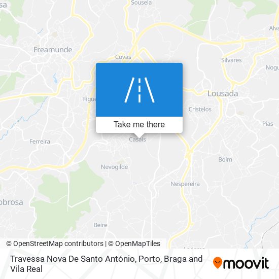 Travessa Nova De Santo António mapa