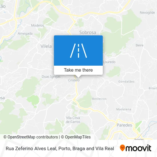 Rua Zeferino Alves Leal map