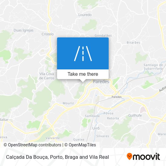 Calçada Da Bouça mapa