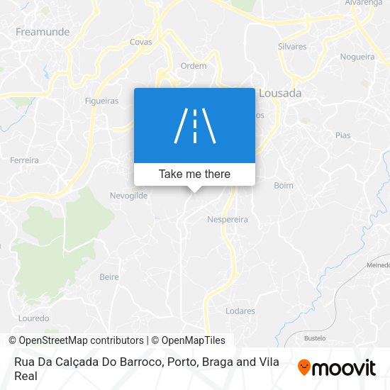 Rua Da Calçada Do Barroco map