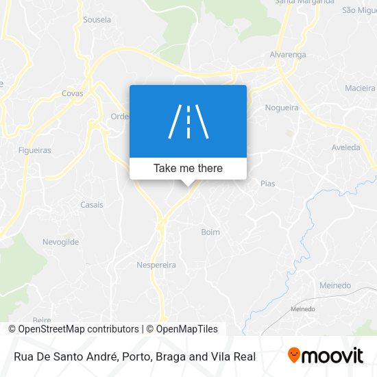 Rua De Santo André mapa