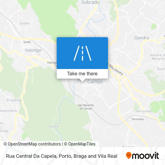 Rua Central Da Capela mapa