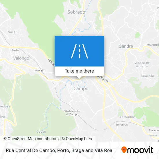 Rua Central De Campo map