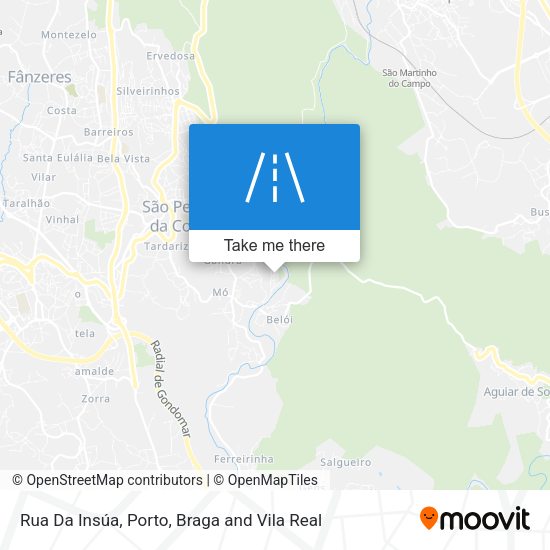 Rua Da Insúa mapa