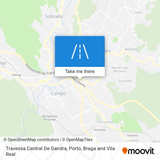 Travessa Central De Gandra mapa