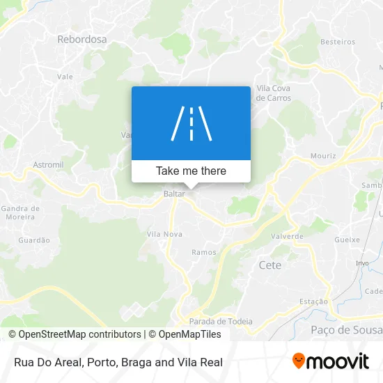 Rua Do Areal map