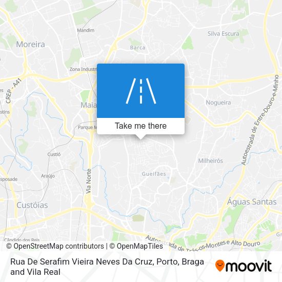 Rua De Serafim Vieira Neves Da Cruz map