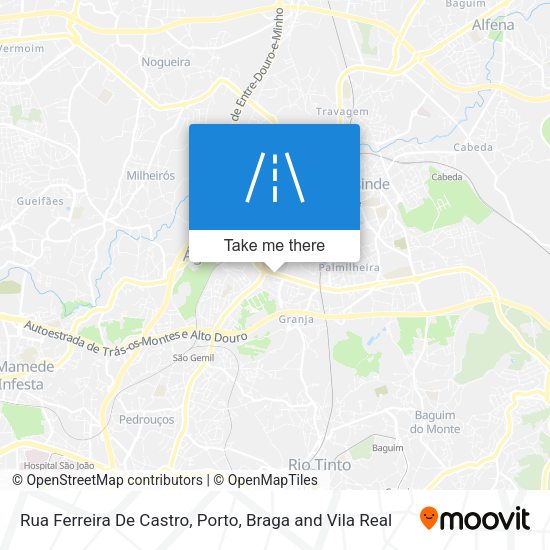 Rua Ferreira De Castro mapa