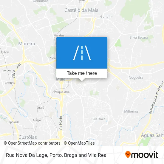 Rua Nova Da Lage map