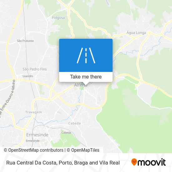 Rua Central Da Costa map