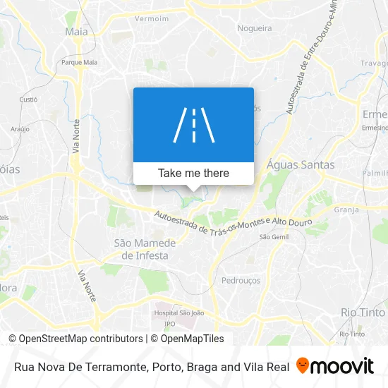 Rua Nova De Terramonte map