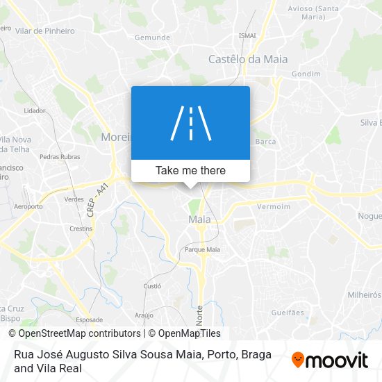 Rua José Augusto Silva Sousa Maia map