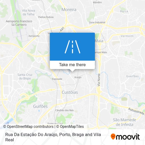 Rua Da Estação Do Araújo map