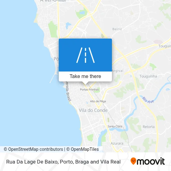 Rua Da Lage De Baixo map