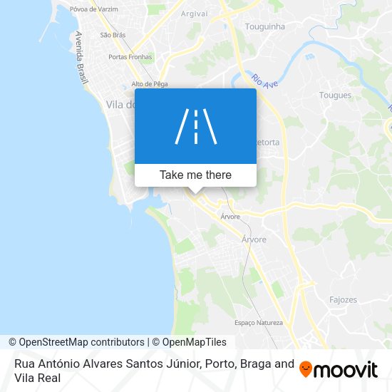 Rua António Alvares Santos Júnior map