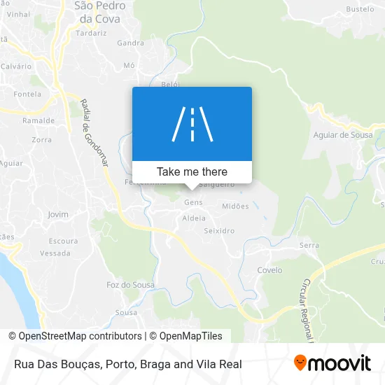 Rua Das Bouças map