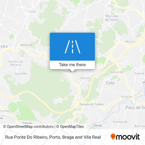 Rua Ponte Do Ribeiro mapa