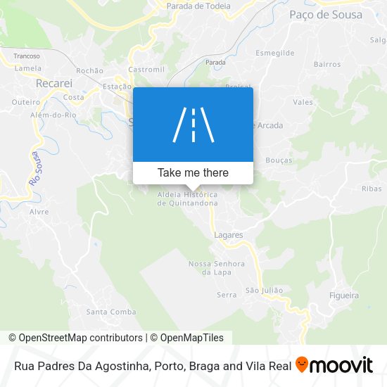 Rua Padres Da Agostinha map