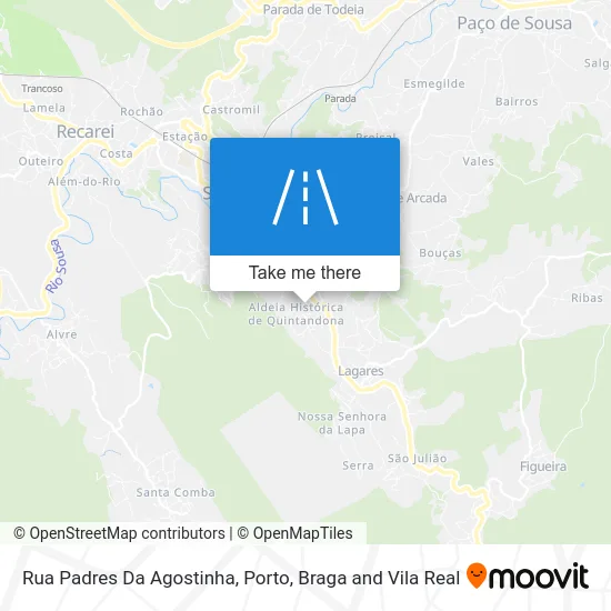 Rua Padres Da Agostinha map