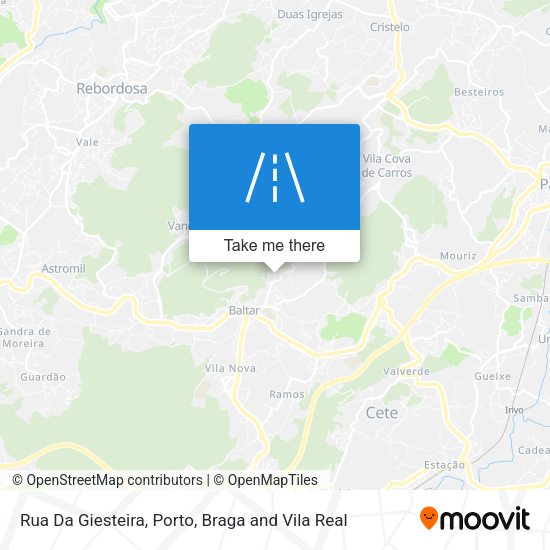 Rua Da Giesteira map