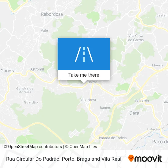 Rua Circular Do Padrão map