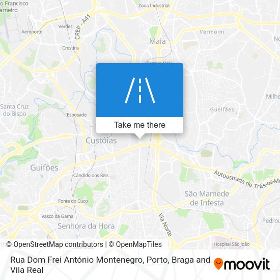 Rua Dom Frei António Montenegro map