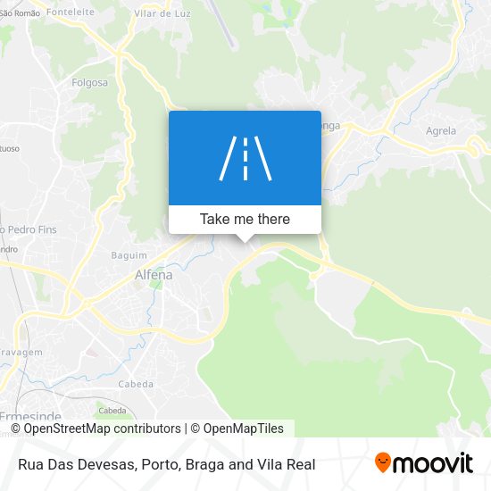 Rua Das Devesas map